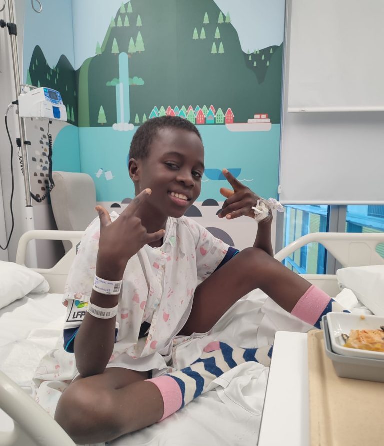 Taofik durante su estancia en el Hospital Quirónsalud Pozuelo