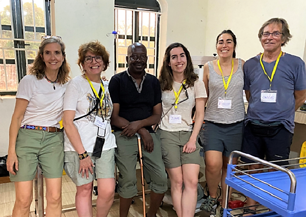 Un equipo lleno de ilusión: Blanca García Sandoval, Mamen Ramírez, Ambroise Sungunza, June Artachevarria, Mónica Lecumberri y Carlos Moser